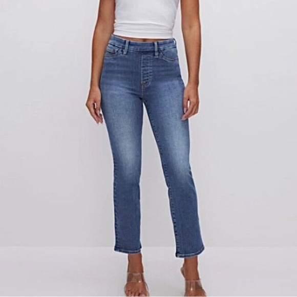 Good American Denim - NWT Good American Power Stretch Pull-on Straight Jeans
